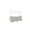 Concrete guardrail | SET 3 | Tubular bracket without crossbar | galvanised and coated in white with red stripes